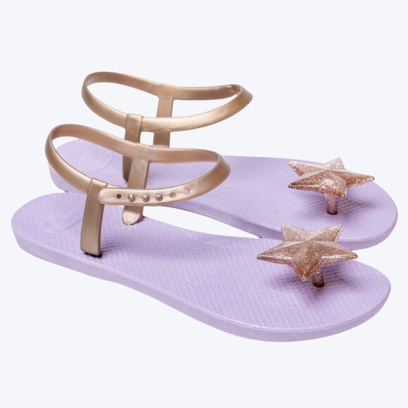 ZHOELALA – Sandals Comfort "BIG STAR" • Saturn Mist - Picture 3 of 10